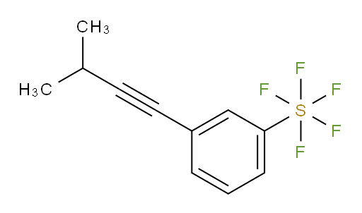 3-(3-methylbut-1-yn-1-yl)(pentafluoromercapto)benzene