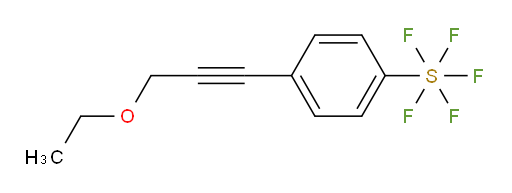 4-(3-ethoxyprop-1-yn-1-yl)(pentafluoromercapto)benzene