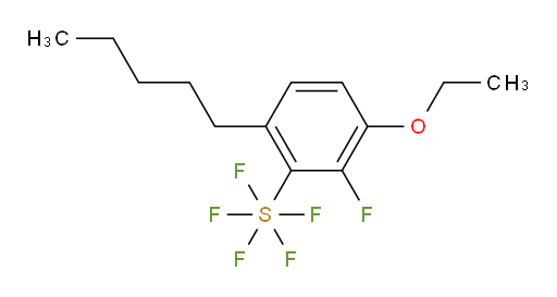 3-ethoxy-2-fluoro-6-pentyl(pentafluoromercapto)benzene