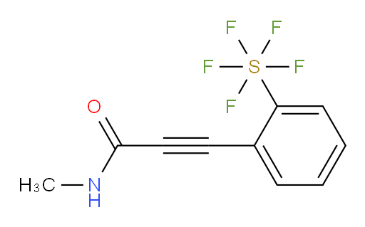 3-(2-(pentafluoromercapto)phenyl)-N-methylpropiolamide