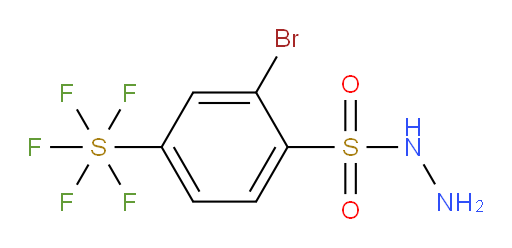 2-bromo-4-(pentafluoromercapto)benzenesulfonohydrazide