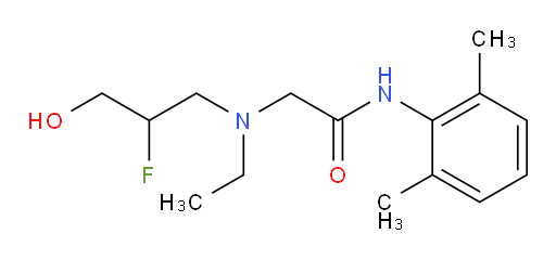 N-(2,6-dimethylphenyl)-2-(ethyl(2-fluoro-3-hydroxypropyl)amino)acetamide