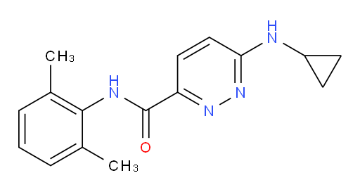 6-(cyclopropylamino)-N-(2,6-dimethylphenyl)pyridazine-3-carboxamide