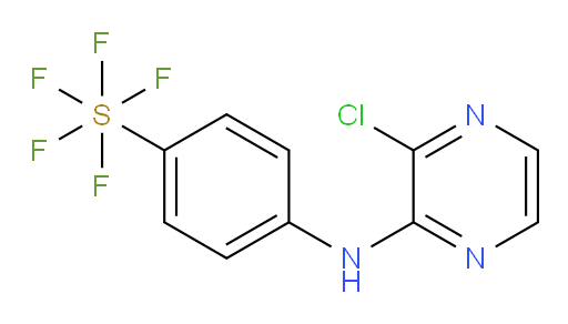 [4-[(3-chloro-2-pyrazinyl)amino]phenyl]sulfur pentafluoride