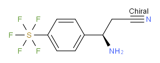 [4-[(1R)-1-Amino-2-cyanoethyl]phenyl]sulfur pentafluoride