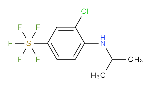 3-chloro-4-(isopropylamino)(pentafluoromercapto)benzene