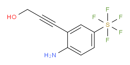 3-(2-amino-5-(pentafluoromercapto)phenyl)prop-2-yn-1-ol