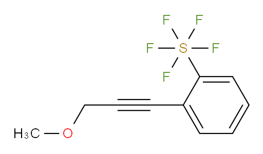 2-(3-methoxyprop-1-yn-1-yl)(pentafluoromercapto)benzene