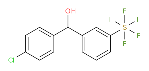 (4-chlorophenyl)(3-(pentafluoromercapto)phenyl)methanol