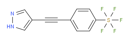 4-((1H-pyrazol-4-yl)ethynyl)(pentafluoromercapto)benzene