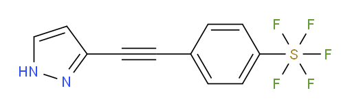 4-((1H-pyrazol-3-yl)ethynyl)(pentafluoromercapto)benzene