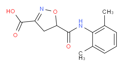 5-((2,6-dimethylphenyl)carbamoyl)-4,5-dihydroisoxazole-3-carboxylic acid