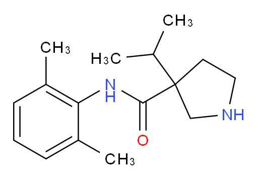 N-(2,6-dimethylphenyl)-3-isopropylpyrrolidine-3-carboxamide