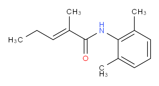 (E)-N-(2,6-dimethylphenyl)-2-methylpent-2-enamide