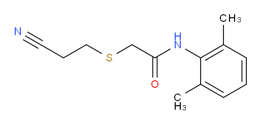 2-((2-cyanoethyl)thio)-N-(2,6-dimethylphenyl)acetamide