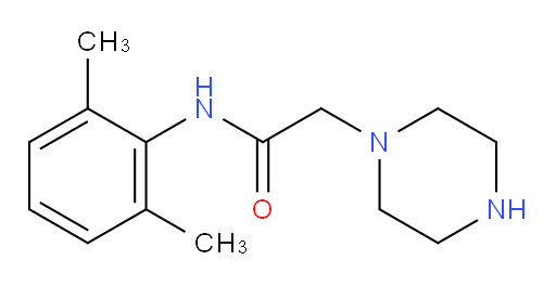 RZ-2;RS 94287;N-(2,6-二甲基苯基)-1-哌嗪乙酰胺;Ranolazine Related CoMpound C;N-(2,6-Dimethylphenyl)-1-Piper;1-Piperazineaceto-2',6'-xylidide;N-(2,6-DiphenylMethyl)-1-piperazine;1-(2,6-Dimethylphenyl)-1-Piperazineacetamide;N-(2,6-DIMETHYLPHENYL)-1-PIPERAZINEACETAMIDE;N-(2,6-DIMETHYLPHENYL)-1-PIPERAZIN-ACETAMIDE