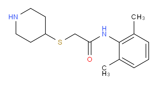 N-(2,6-dimethylphenyl)-2-(piperidin-4-ylthio)acetamide