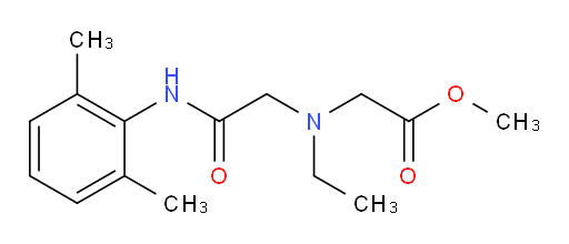 methyl 2-((2-((2,6-dimethylphenyl)amino)-2-oxoethyl)(ethyl)amino)acetate
