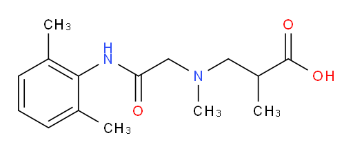 3-((2-((2,6-dimethylphenyl)amino)-2-oxoethyl)(methyl)amino)-2-methylpropanoic acid