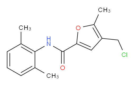 4-(chloromethyl)-N-(2,6-dimethylphenyl)-5-methylfuran-2-carboxamide