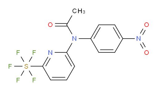 N-(6-(pentafluoromercapto)pyridin-2-yl)-N-(4-nitrophenyl)acetamide