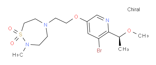 (S)-5-(2-((5-bromo-6-(1-methoxyethyl)pyridin-3-yl)oxy)ethyl)-2-methyl-1,2,5-thiadiazepane 1,1-dioxide