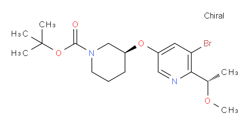(S)-tert-butyl 3-((5-bromo-6-((S)-1-methoxyethyl)pyridin-3-yl)oxy)piperidine-1-carboxylate