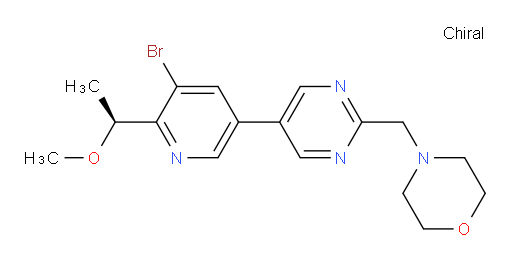 (S)-4-((5-(5-bromo-6-(1-methoxyethyl)pyridin-3-yl)pyrimidin-2-yl)methyl)morpholine