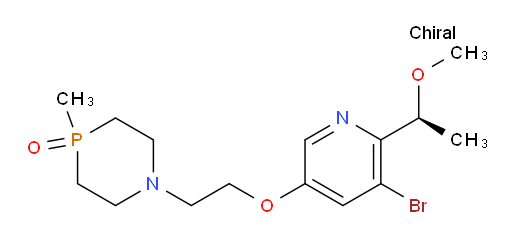 (S)-1-(2-((5-bromo-6-(1-methoxyethyl)pyridin-3-yl)oxy)ethyl)-4-methyl-1,4-azaphosphinane 4-oxide