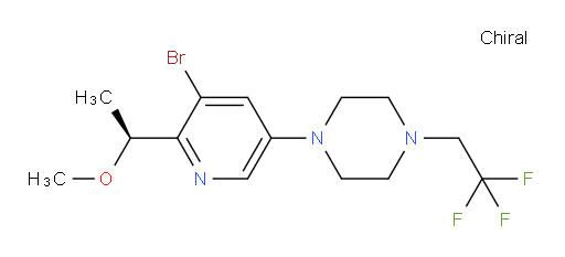 (S)-1-(5-bromo-6-(1-methoxyethyl)pyridin-3-yl)-4-(2,2,2-trifluoroethyl)piperazine