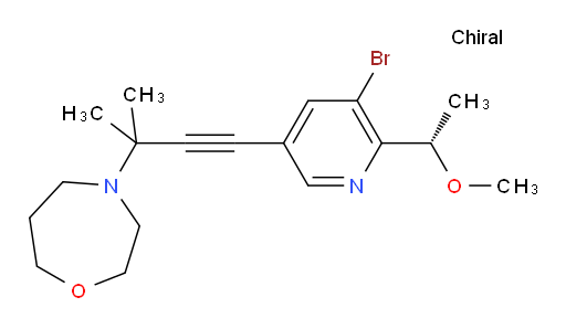 (S)-4-(4-(5-bromo-6-(1-methoxyethyl)pyridin-3-yl)-2-methylbut-3-yn-2-yl)-1,4-oxazepane