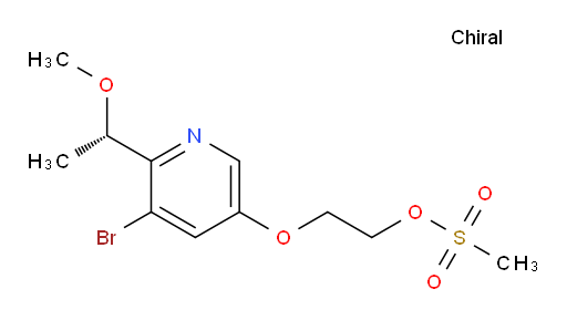 (S)-2-((5-bromo-6-(1-methoxyethyl)pyridin-3-yl)oxy)ethyl methanesulfonate