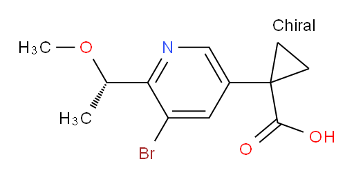 (S)-1-(5-bromo-6-(1-methoxyethyl)pyridin-3-yl)cyclopropanecarboxylic acid