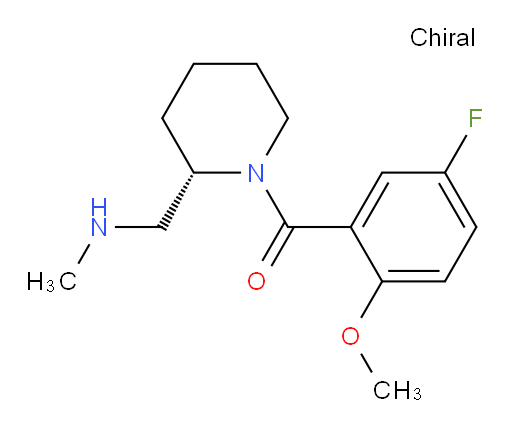 (S)-(5-fluoro-2-methoxyphenyl)(2-((methylamino)methyl)piperidin-1-yl)methanone