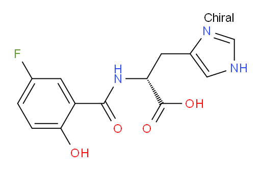 (R)-2-(5-fluoro-2-hydroxybenzamido)-3-(1H-imidazol-4-yl)propanoic acid
