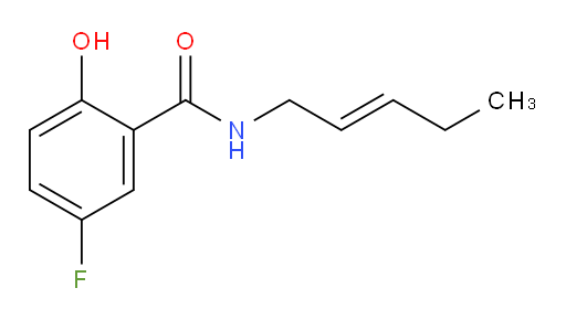 (E)-5-fluoro-2-hydroxy-N-(pent-2-en-1-yl)benzamide