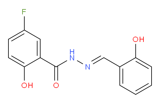 (E)-5-fluoro-2-hydroxy-N'-(2-hydroxybenzylidene)benzohydrazide