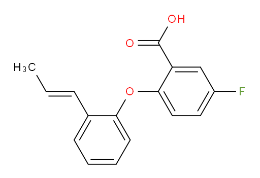 (E)-5-fluoro-2-(2-(prop-1-en-1-yl)phenoxy)benzoic acid