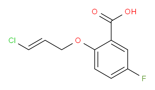 (E)-2-((3-chloroallyl)oxy)-5-fluorobenzoic acid