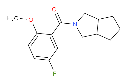 (5-fluoro-2-methoxyphenyl)(hexahydrocyclopenta[c]pyrrol-2(1H)-yl)methanone