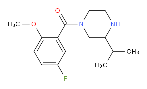 (5-fluoro-2-methoxyphenyl)(3-isopropylpiperazin-1-yl)methanone