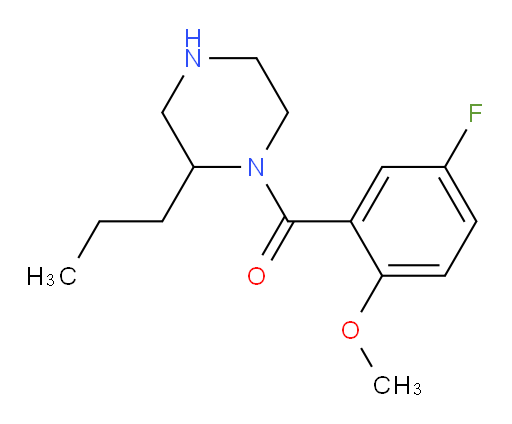 (5-fluoro-2-methoxyphenyl)(2-propylpiperazin-1-yl)methanone