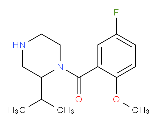 (5-fluoro-2-methoxyphenyl)(2-isopropylpiperazin-1-yl)methanone