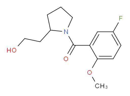 (5-fluoro-2-methoxyphenyl)(2-(2-hydroxyethyl)pyrrolidin-1-yl)methanone