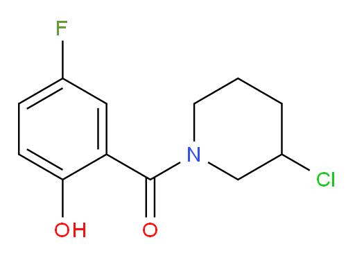 (3-chloropiperidin-1-yl)(5-fluoro-2-hydroxyphenyl)methanone