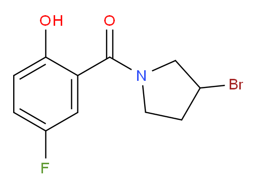 (3-bromopyrrolidin-1-yl)(5-fluoro-2-hydroxyphenyl)methanone
