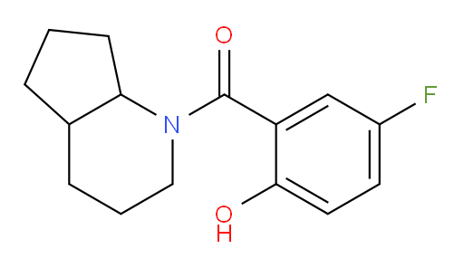 (5-fluoro-2-hydroxyphenyl)(octahydro-1H-cyclopenta[b]pyridin-1-yl)methanone