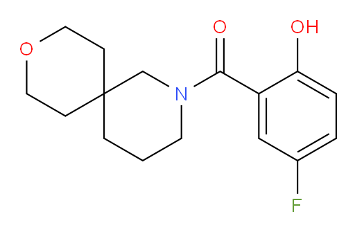 (5-fluoro-2-hydroxyphenyl)(9-oxa-2-azaspiro[5.5]undecan-2-yl)methanone