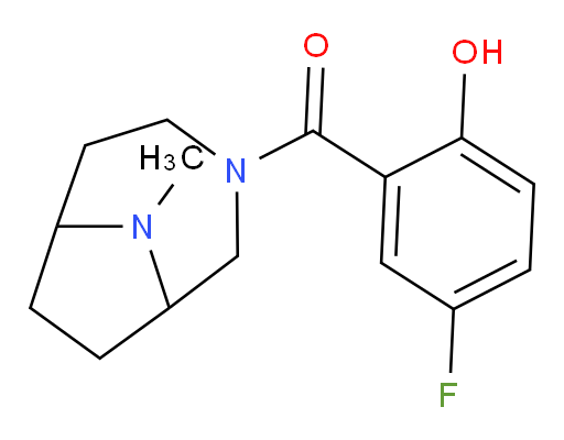 (5-fluoro-2-hydroxyphenyl)(9-methyl-3,9-diazabicyclo[4.2.1]nonan-3-yl)methanone