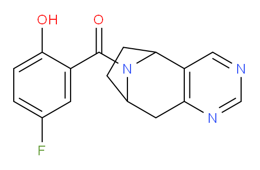 (5-fluoro-2-hydroxyphenyl)(6,7,8,9-tetrahydro-5H-5,8-epiminocyclohepta[d]pyrimidin-10-yl)methanone
